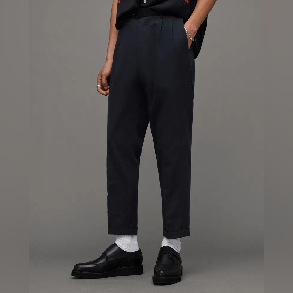 All Saints black Tallis trousers
